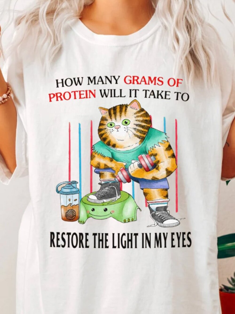 Funny Gym Cat Meme Unisex Shirt